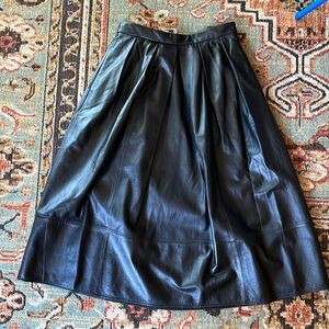 Tibi Lambskin Leather Skirt - sz 4